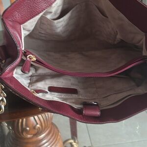Michael Kors Burgundy Shoulder Bag